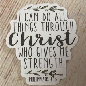 Religious sticker matte finish brand new.